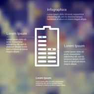 Bold simple line icon infographic template design N4