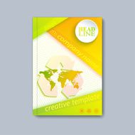 Modern template layout brochure magazine flyer booklet cover or report N5