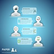 Modern infographic option template N12