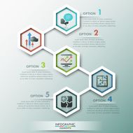 Modern infographics options banner N300