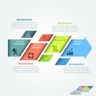 Modern infographics options banner N303