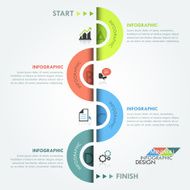 Modern infographics options banner N305