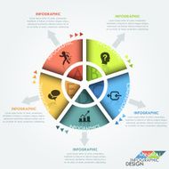 Modern infographics options banner N306