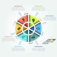 Modern infographics options banner N307