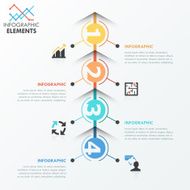 Modern infographics options banner N310