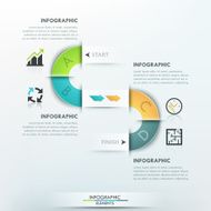 Modern infographics options banner N311