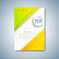Modern template layout brochure magazine flyer booklet cover or report N6