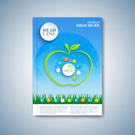 Modern template layout brochure magazine flyer booklet cover or report N7