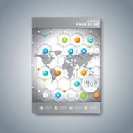 Modern template layout brochure magazine flyer booklet cover or report N8