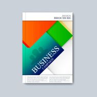 Modern template layout brochure magazine flyer booklet cover or report N9
