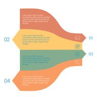 Set of infographic template layouts Flow chart secuence numbered banner N57