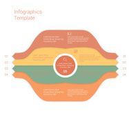 Set of infographic template layouts Flow chart secuence numbered banner N64