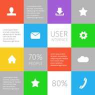 colorful squared infographic