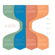 Set of infographic template layouts Flow chart secuence numbered banner N78