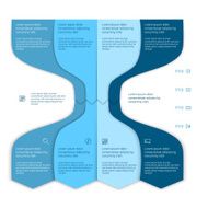 Set of infographic template layouts Flow chart secuence numbered banner N81