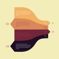 Set of infographic template layouts Flow chart secuence numbered banner N84
