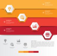 Design multicolour number banners template graphic or website ve N7
