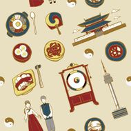 Korea travel concept background