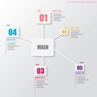 Infographics Elements quadrangle molecular