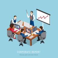 corporate report concept
