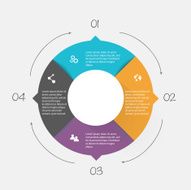 Vector colorful info graphics for your business presentations N134