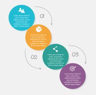 Vector colorful info graphics for your business presentations N138
