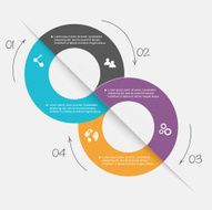 Vector colorful info graphics for your business presentations N142