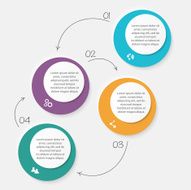 Vector colorful info graphics for your business presentations N143