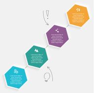 Vector colorful info graphics for your business presentations N145