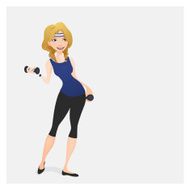 Girl in sport clothes