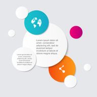 Vector colorful info graphics for your business presentations N147