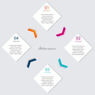 Vector colorful info graphics for your business presentations N151
