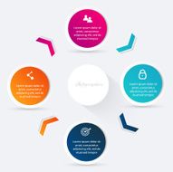 Vector colorful info graphics for your business presentations N152