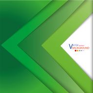 Abstract green White triangle shapes background vector illustration