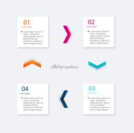 Vector colorful info graphics for your business presentations N156