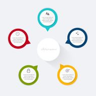 Vector colorful info graphics for your business presentations N158