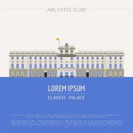 Cityscape graphic template Modern city architecture Vector