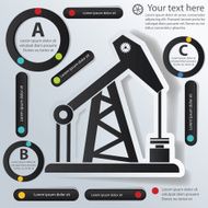Oil industry concept info graphic design vector N2