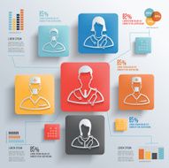Doctor concept info graphic design vector