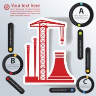 Construction concept info graphic design vector N2