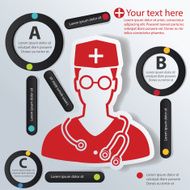 Doctor concept info graphic design vector N2