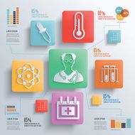 Medical concept info graphic design vector N2