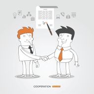 Sign contract handshaking