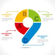 creative number info-graphics N2