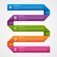 abstract 3d paper infographics N25