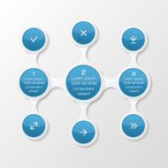 Metaball diagram Infographic elements