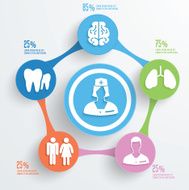 Medical concept info graphic design clean vector N3