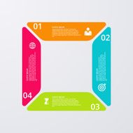 Vector illustration infographics four options N41