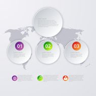Vector illustration infographics three circles N2