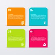 Vector illustration infographics four options N42